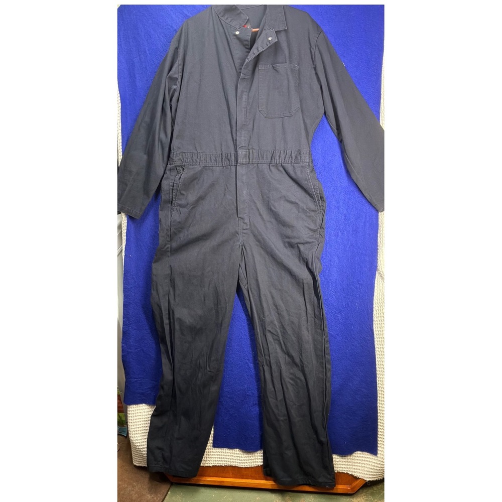 Workwear Mens Bulwark Excel FR Flame Resistant Coveralls 46-RG Navy Blue